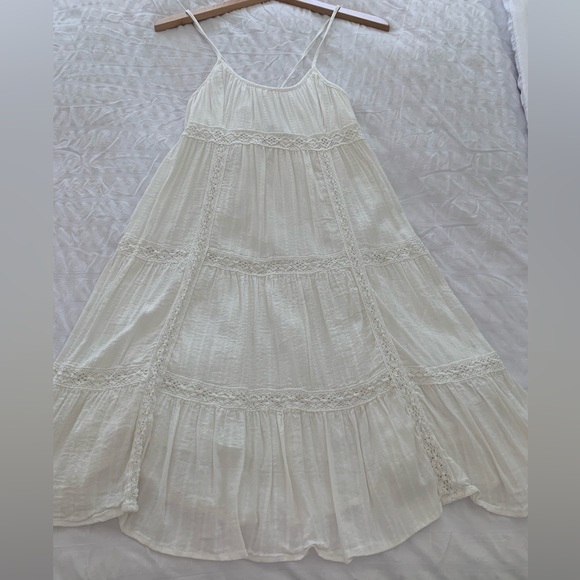 Lucky Brand Lace Tiered Mini Dress - Picture 7 of 7